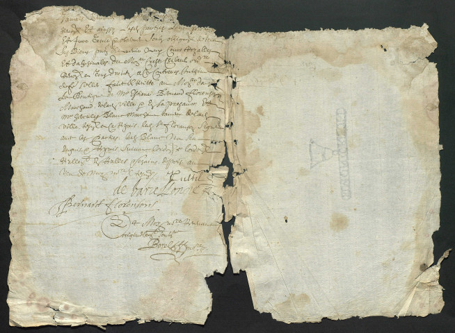 Quittances (1646-1668).