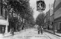 Valence.- L'actuelle avenue Pierre Sémard, les rails du tramway de la ligne Valence Crest mise en service le 5 novembre 1906.