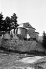 Pont-de-Barret.- L'abside de l'église Notre-Dame-la-Brune de l'ancien prieuré de bénédictins.