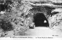 Tunnel, route de Séderon.