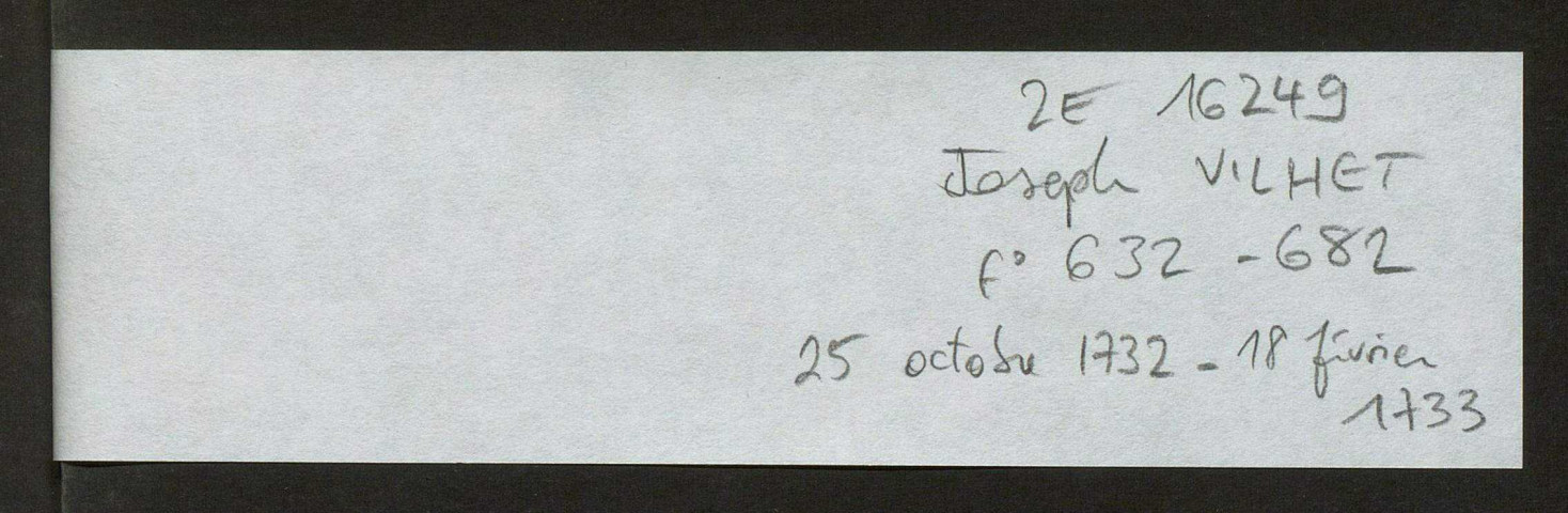 25 octobre 1732-18 février 1733
