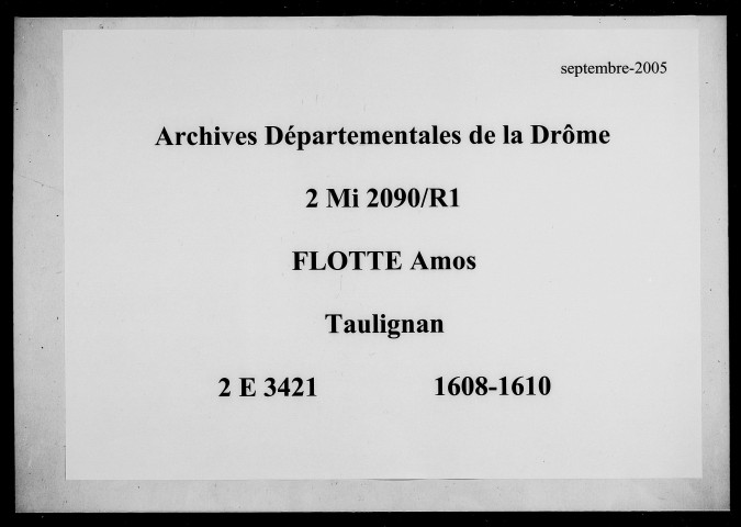 6 février 1608-4 janvier 1610