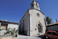 Saint-Auban-sur-l'Ouvèze.- L'église.