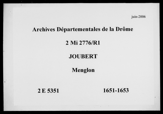 4 janvier 1651-2 mars 1653