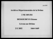 9 février 1664-1er décembre 1669