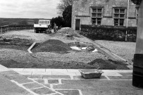 Grignan. - Travaux d'étanchéité des terrasses du château.