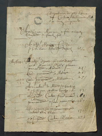 27 décembre 1649-1er novembre 1650