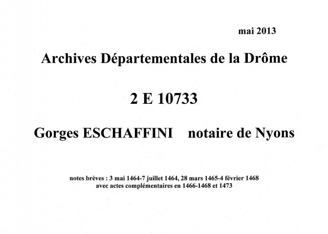 28 mars 1465-25 janvier 1468