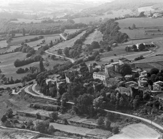 Vue aérienne du village.