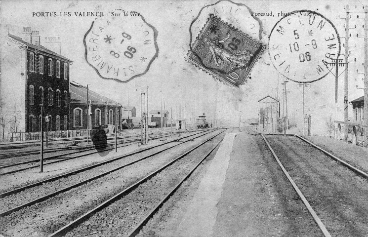 Portes-lès-Valence.- La gare de triage.