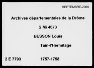3 janvier 1757-27 août 1758