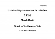 18 mai 1656-29 janvier 1658