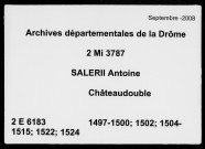 26 mai 1497-6 octobre 1524