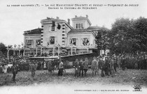 Dieulefit.- Le 7 mai 1911 Roger Morin relie Montélimar à Dieulefit et retour en monoplan Blériot. Il fut le premier à décollé du terrain d'aviation de Montélimar, il a atterri dans le parc de son château de Réjaubert.