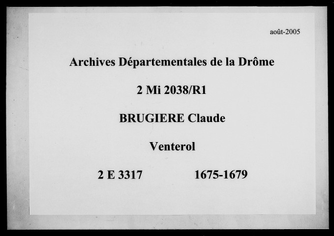 3 août 1675-4 mars 1679