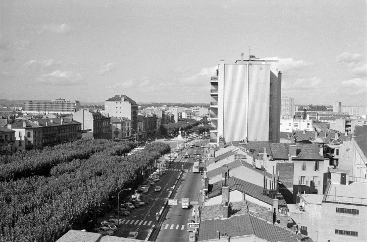 Valence.- Vue panoramique de la ville prise de l'immeuble à l'angle de la rue des Alpes.