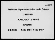 27 mars 1480-31 octobre 1487