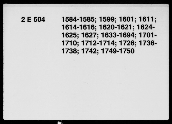 Répertoire général (1633-1750).
