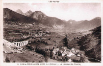 Vue générale du hameau les Fauries et le viaduc.