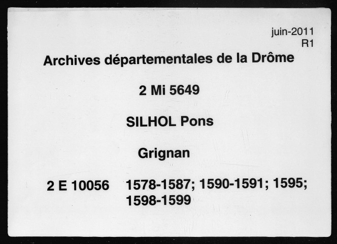 31 janvier 1578-5 février 1599