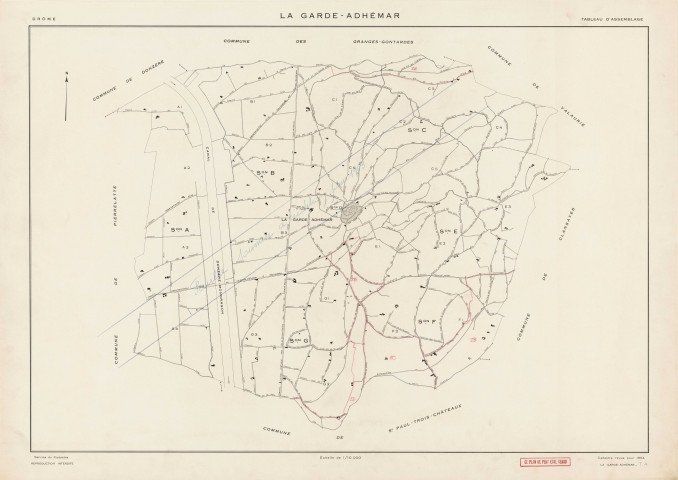 Tableau d'assemblage. 1954-1963.