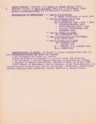 Comité. - Fonctionnement.