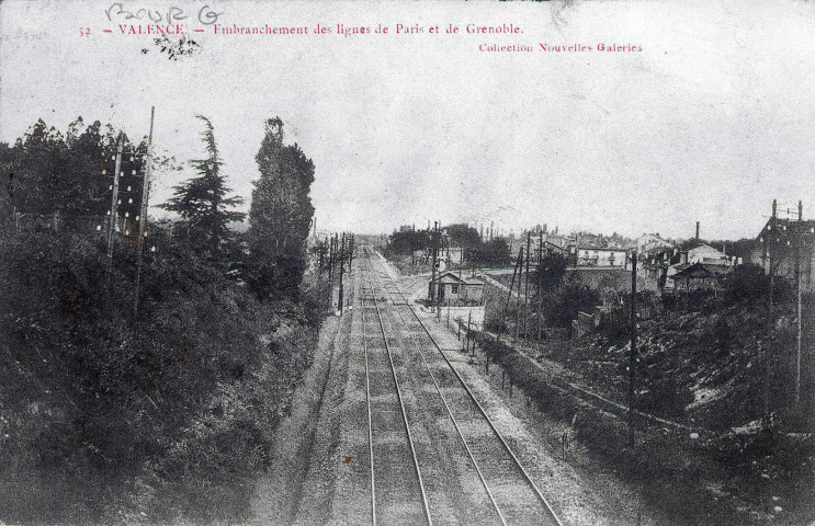 Embranchement des lignes ferroviaires de Paris et de Grenoble.