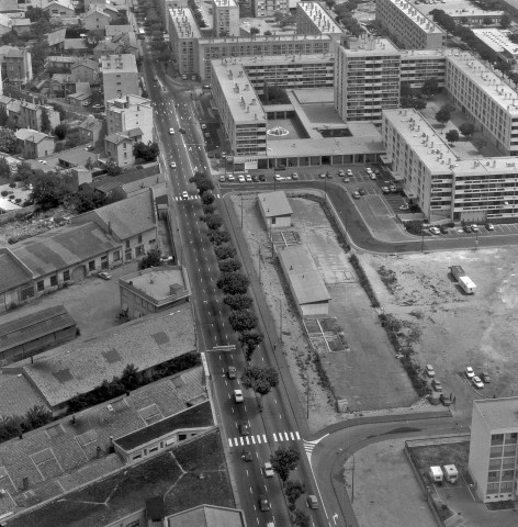 Vue aérienne du quartier du Polygone.