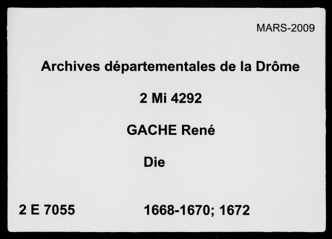 4 février 1668-13 septembre 1672
