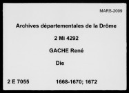4 février 1668-13 septembre 1672