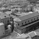 Vue aérienne de l'église Saint-Jean.