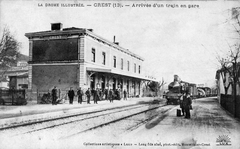 Crest. - La gare.