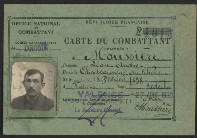 Moussière, Léon André