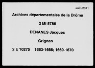 7 janvier 1663-2 novembre 1670