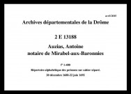 20 décembre 1688-22 juin 1692