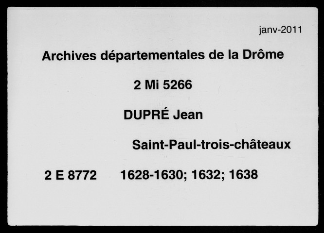 13 février 1628-12 janvier 1643