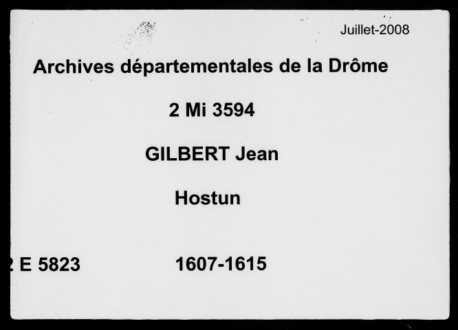 10 février 1607-8 novembre 1615