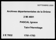 2 janvier 1781-18 mai 1783