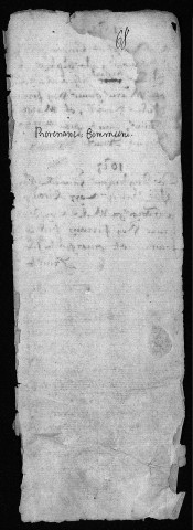 Baptêmes (1612-1615).