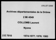 2 janvier 1574-10 novembre 1583