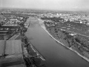 Valence.- Vue aérienne du Rhône.