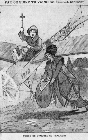 Caricature, extrait du journal "Le Pèlerin".