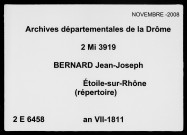Répertoire général (2 nivôse an VII-17 novembre 1811).