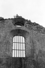 Mirmande.- La façade occidentale de l'église Sainte-Foy.