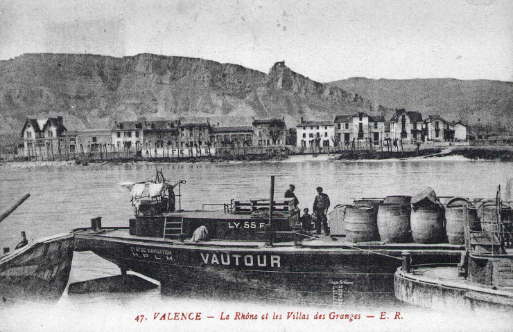 Vue de Guilherand-Granges (Ardèche).