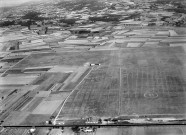 Vue aérienne de l'aérodrome, Creux de la Thine.