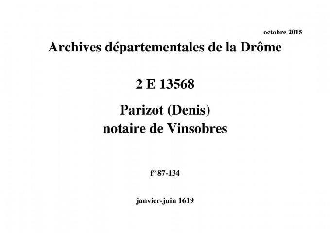 janvier-juin 1619