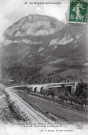 Pont ferroviaire sur le ruisseau le Cholet, de la ligne Bourg-de-Péage Sainte-Eulalie-en-Royans et en 1904 Pont-en-Royans (Isère).