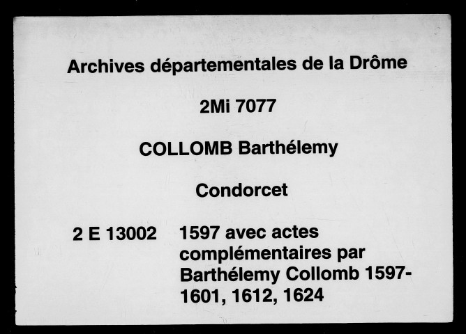 14 février-31 décembre 1597