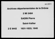 2 janvier 1631-9 janvier 1640